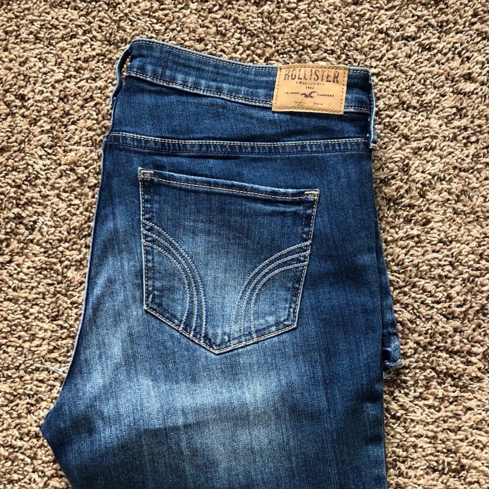 Hollister distressed flare jeans